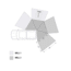 Overland Vehicle Systems Nomadic LT 270 Awning &amp; Wall 1, 2, &amp; Mounting Brackets - Passenger Side, Grey/Green, 19589907