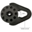 Overland Vehicle Systems Snatch Block, Heavy Duty, Matte, Black, 19139905