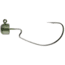 Owner Hooks Block Head Offset Hook, Green Pumpkin, 1/0 - 1/16oz., 4155GP-011