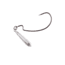 Owner Hooks JigRig Soft Plastic Hook with Tungsten Weight, 3/16oz, Needle Point, Z Bend, Light Wire, Black Chrome, Size 3/0, 2 Per Pack, 5117-033