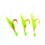 P-Line Shad Sabiki Rig 3 Hook Size 4 Sabiki Rig, Chartreuse Shad, PSSMC-4