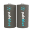 Pale Blue Earth Lithium Ion Rechargeable C Batteries, 2 Pack, PB-C-C