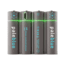 Pale Blue Earth Pale Blue Smart Lithium Ion USB Rechargeable AA Batteries 4 Pack, Gray, PB-AA