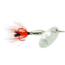 Panther Martin Deluxe Fly In-Line Spinner, #4, 1/8oz, Silver &amp; Orange, 4PMF-SO