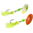 Panther Martin Holy Roe Holographic Hammered In-Line Spinner, #18L, 1/2 oz, Lime &amp; Chartreuse, 18LPMSSHR-HLC