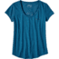 Patagonia Board Short Logo Cotton/Poly Scoop T-Shirt - Women's-Big Sur Blue-X-Small