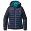 Patagonia Down Sweater Hoody - Women's-Navy Blue/Epic Blue-Small