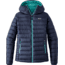 Patagonia Down Sweater Hoody - Women's-Navy Blue/Strait Blue-Small