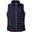 Down Sweater Vest - Womens-Large-Navy Blue/Shock Pink