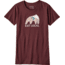 Patagonia Eat Local Upstream Cotton/Poly Responsibili-Tee - Women's-Dark Ruby-X-Small