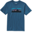 Fitz Roy Banner Cotton T-Shirt - Mens -Glass Blue-X-Large