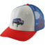 Patagonia Fitz Roy Bison Trucker Hat - Men's-White/French Red