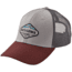 Patagonia Fitz Roy Crest LoPro Trucker Hat - Men's-Drifter Grey/Dark Ruby-One Size-One Size
