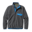 Patagonia Lightweight Synchilla Snap-T Pullover - Men's-Nickel/Electron Blue-X-Small