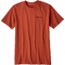 Patagonia Line Logo Badge Cotton/Poly Responsibili-Tee - Men's-Roots Red-Large