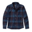 Patagonia Long Sleeve Fezzman Shirt - Mens-Wild lands/Navy Blue-Large