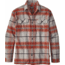 Patagonia Long Sleeve Fjord Flannel Shirt - Men's-Buckstop Plaid/Roots Red-Large