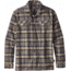 Patagonia Long Sleeve Fjord Flannel Shirt - Men's-Migration Plaid/Forge Grey-Small
