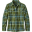 Patagonia Long Sleeve Fjord Flannel Shirt - Womens-Big Sky Plaid/Buffalo Green-6