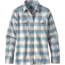 Patagonia Long Sleeve Fjord Flannel Shirt - Womens-Boxwood Plaid/Birch White-10