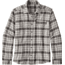 Patagonia Long Sleeve Lightweight Fjord Flannel Shirt - Men's -Revival/Feather Grey-X-Small