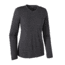 Patagonia Long Sleeve Merino Daily V-Neck T-Shirt - Womens-Black-Large