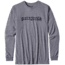 Patagonia Long-Sleeved '73 Text Logo Cotton/Poly Responsibili-Tee - Men's-Nickel-X-Small