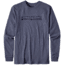 Patagonia Long-Sleeved '73 Text Logo Cotton/Poly Responsibili-Tee - Men's-Prussian Blue-Medium
