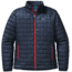 Nano Puff Jacket - Mens-Navy Blue/Underwater Blue-Small