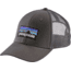 Patagonia P-6 Logo LoPro Trucker Hat - Men's-Forge Grey-One Size