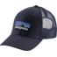 Patagonia P-6 Logo LoPro Trucker Hat - Men's-Navy Blue/Navy Blue-One Size
