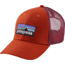 Patagonia P-6 Logo LoPro Trucker Hat - Men's-Roots Red-One Size