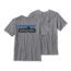 Patagonia P-6 Logo Tee Shirt - Mens-Gravel Heather-X-Large