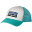 Patagonia P6 LoPro Trucker Hat - Men's-White/Howling Turquoise