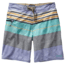 Planing Stretch 20 in Board Shorts - Mens-Textured Fitz Stripe/Howling Turquoise-20 in-35 Waist