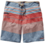 Planing Stretch 20 in Board Shorts - Mens-Textured Fitz Stripe/Drumfire Red-20 in-36 Waist