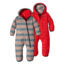 Patagonia Reversible Puff-Ball Bunting - Baby-Fin Stripe/French Red-6M