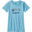 Patagonia Shop Sticker Cotton/Poly Responsibili-Tee - Women's-Cuban Blue-X-Small