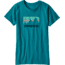 Patagonia Shop Sticker Cotton/Poly Responsibili-Tee - Women's-Elwha Blue-Small