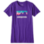 Patagonia Shop Sticker Cotton/Poly Responsibili-Tee - Women's-Purple-Large