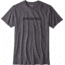 Patagonia Text Logo Cotton/Poly T-Shirt - Men's-Black/Black-X-Large