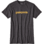 Patagonia Text Logo Cotton/Poly T-Shirt - Men's-Black-X-Large