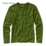 Patagonia Text Logo Long Sleeve - Retro Khaki-Large