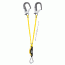 Petzl ABSORBICA-Y 150 MGO double lanyard w/energy absorber, Captive Carabiner, MGO, ANSI, 150cm, 150cm, L64YUM 150
