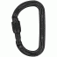 Petzl Am'D Carabiner, Black, Screw-Lock, M34A SLN