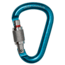 Petzl Attache H-Frame Carabiner,Special Edition Supporting HERA,Screw-Lock, Turquoise, M38A HERA