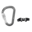 Petzl Attache Locking Pear-Shaped Carabiner With Unidirectional Positioning Bar, Gray, M038CA00