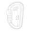 Petzl BmD Triact-Lock Carabiner, Gray, M032AA00