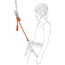 Petzl Connect Adjust Lanyard, Orange, L034BA00