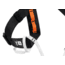 Petzl Explo Shoulder Straps, Black/Orange, C027AA00